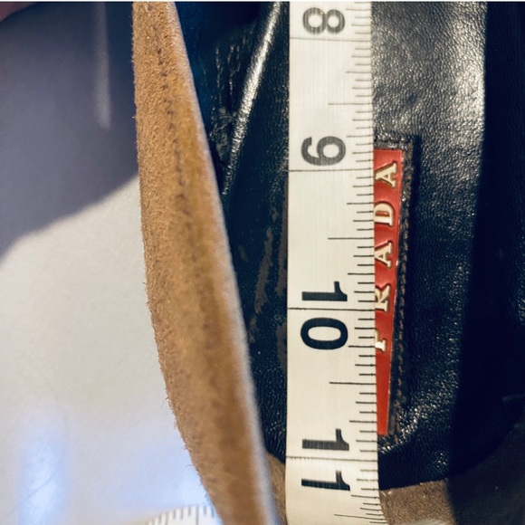 PRADA Kitten Heels Iconic Mod Buckle Square Toe 41 11 - Picture 6 of 13